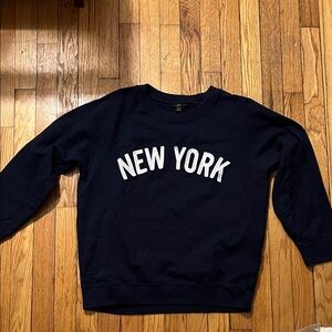Navy J. Crew New York Sweater Size L!